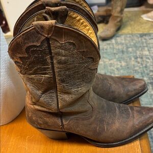 Brown Leather Western Boots